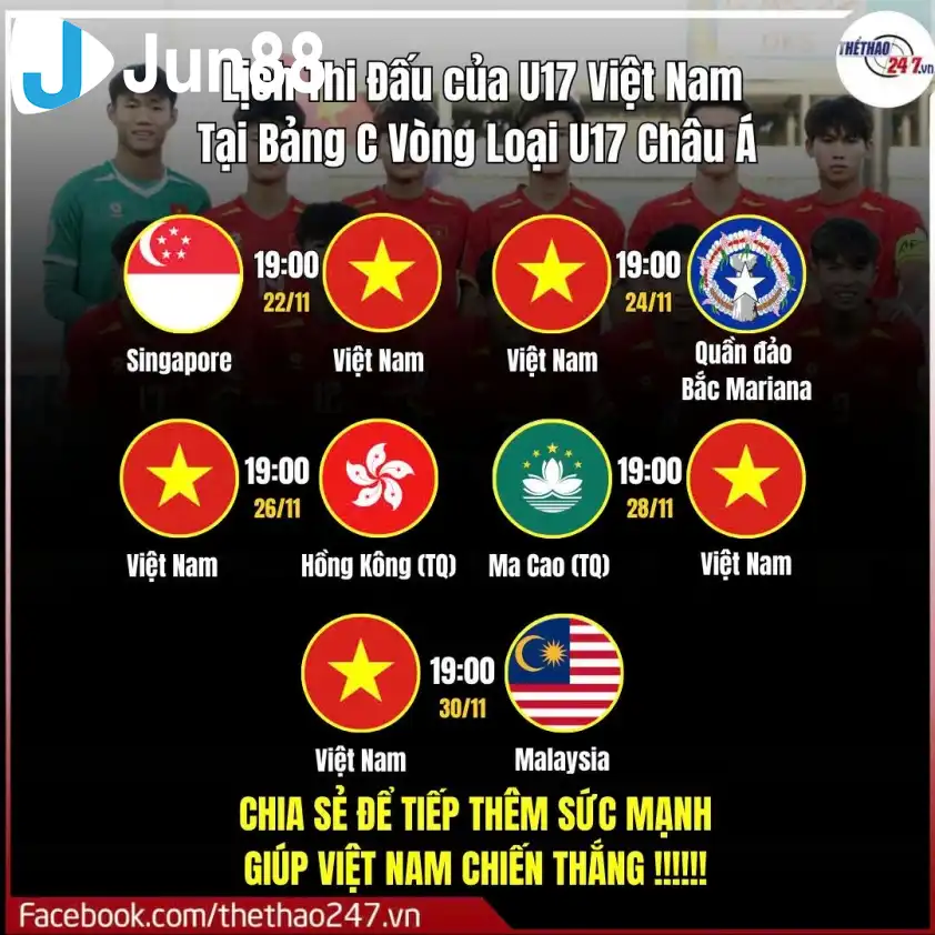 U17 Việt Nam gặp Singapore trận ra quân vòng loại U17 châu Á.